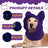 Cat wearing a warm red fleece winter hat