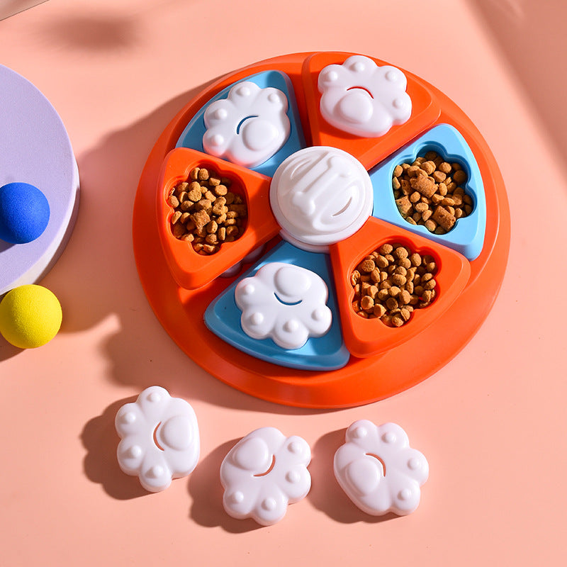 Puzzle Slow Feeder Toy Bowl for Dogs, Bite-Resistant PP Plastic, Choice of Shapes