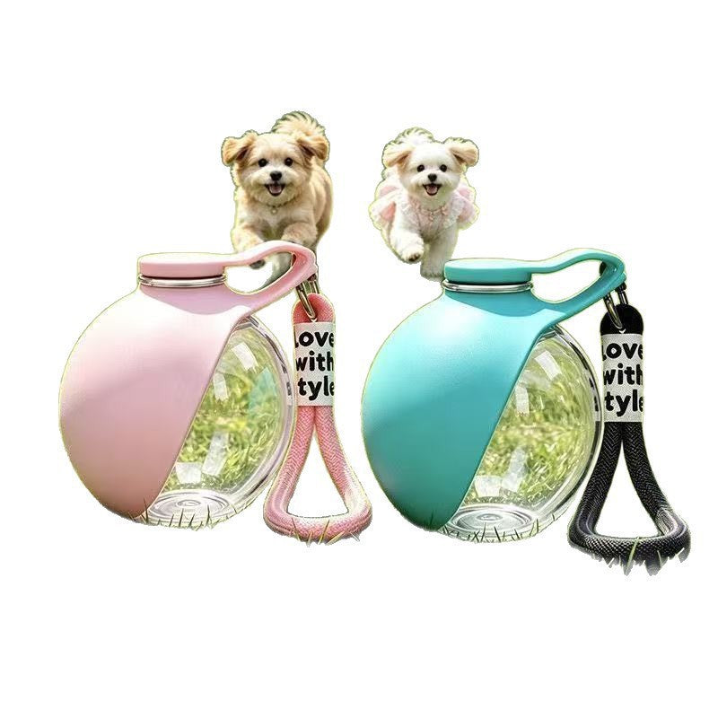 Foldable Portable Pet Water Bottle 285ml, Leak-Proof Travel Cup for Dogs and Cats
