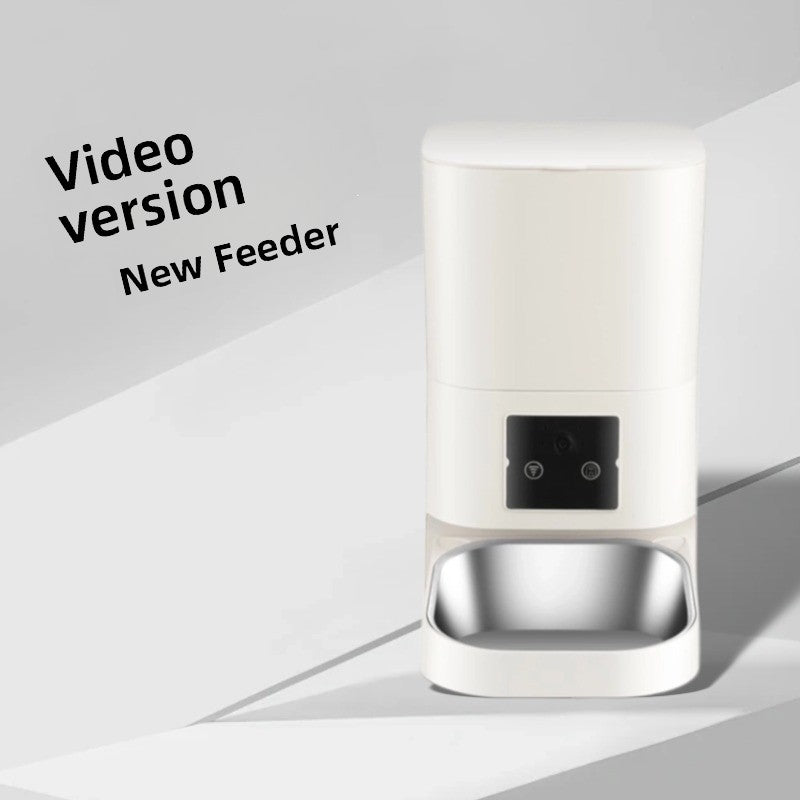 Smart Automatic Pet Feeder with 180 Degree Camera, App Control and Sealed Food Storage