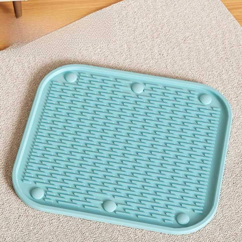 Extra Large Semi-Enclosed Cat Litter Box with Scoop, Thick PP