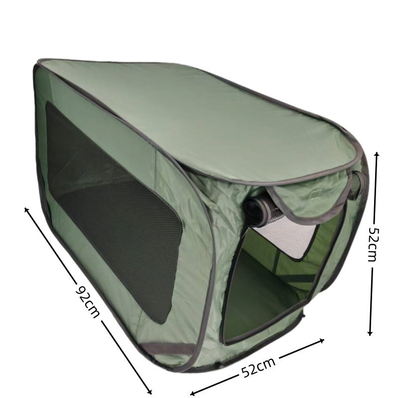 Foldable soft pet crate for small dogs, extra detail view
