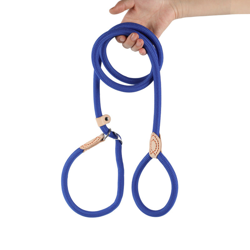 Heavy-duty braided slip dog lead in 7 colour options