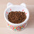 Ceramic Pet Bowl with Anti-Spill Design and Silicone Pad