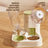 Cat Double Bowl Set with Water Dispenser, Ceramic or Steel