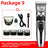 USB Rechargeable Pet Hair Clipper with Ceramic Blade and 4 Combs