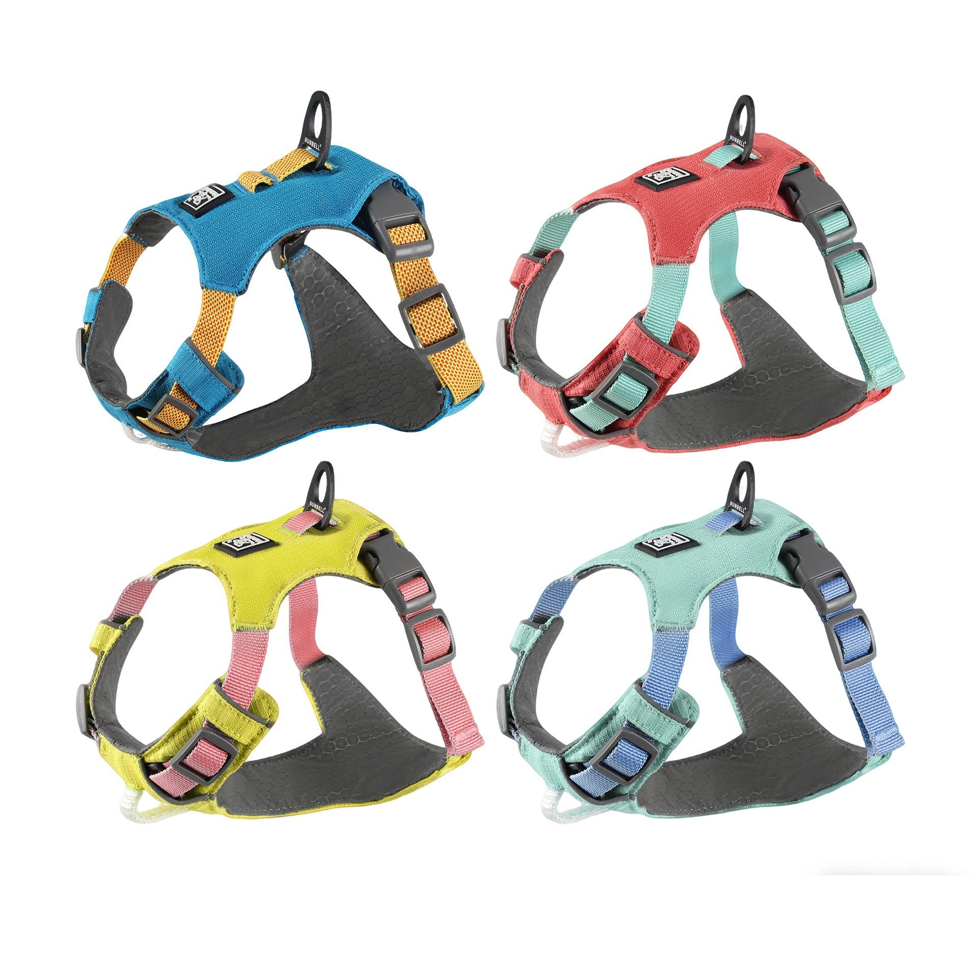 Double-layer breathable polyester dog harness with cushioned lining, product image 5