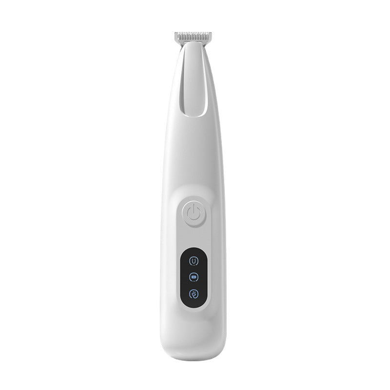 Low Vibration Silent Pet Hair Trimmer with LED Light, Slim Design