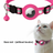 Slim polyester cat collar with bell and AirTag holder, tag not included, product image 4