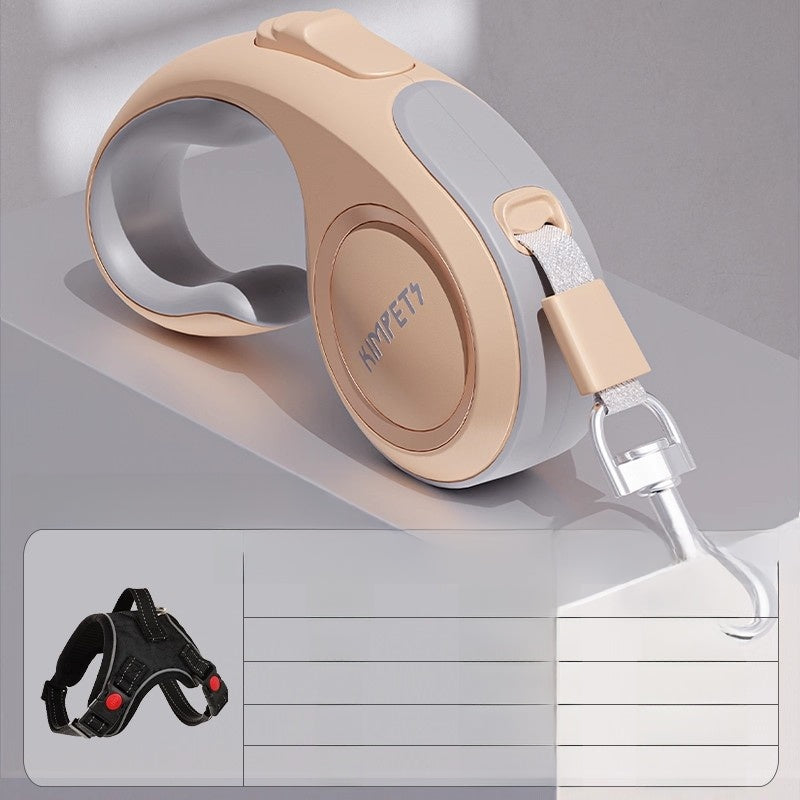 Retractable dog lead with one-touch brake and harness, product image 17