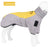 Reflective padded dog gilets in four grey colourways