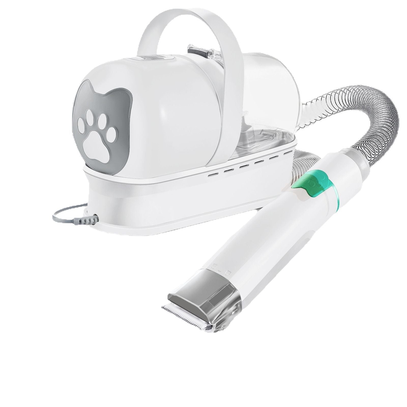7-in-1 Pet Grooming Vacuum Kit with Clipper and UK Plug