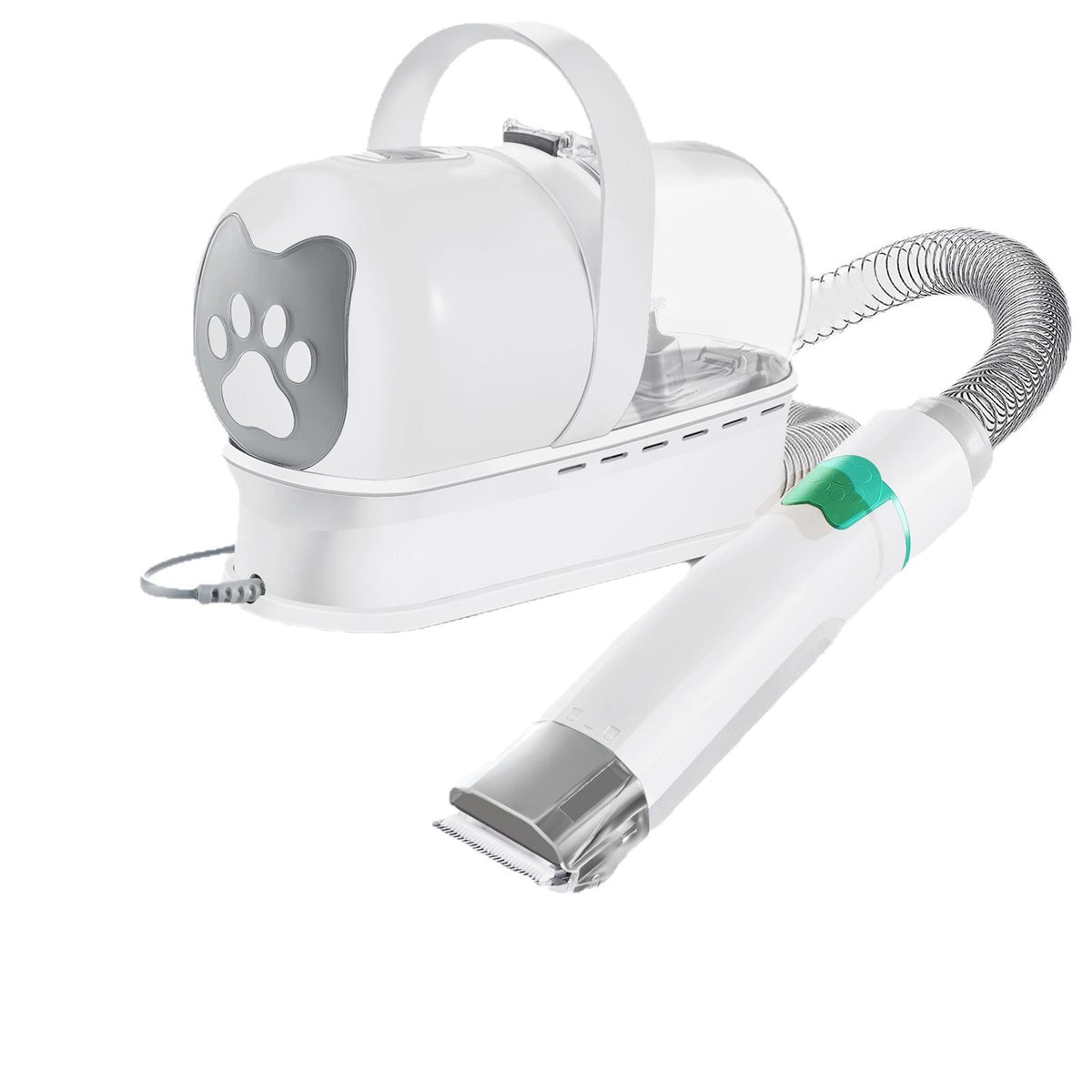 7-in-1 Pet Grooming Vacuum Kit with Clipper and UK Plug