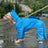 Waterproof shark raincoat for large dogs, in Grey Shark, sizes 3XL to 8XL, image 20