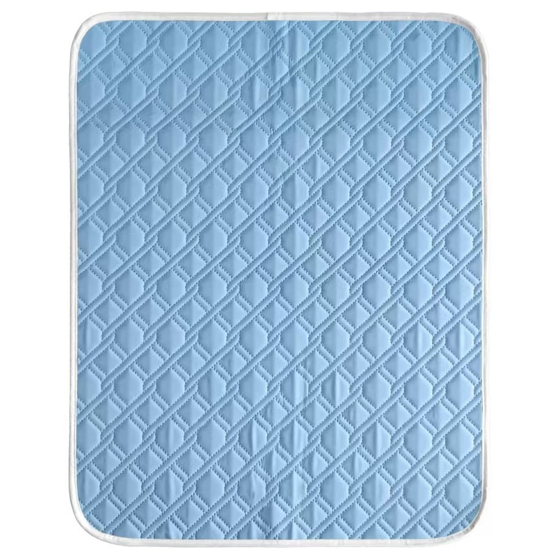 Instant cooling dog bed mat in Sky Blue, size Small 45 x 35cm