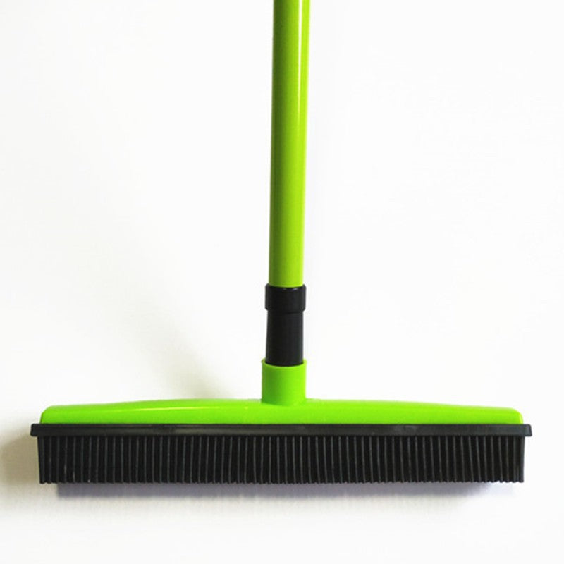 Pet Hair Removal Rubber Broom in Durable TPR for Carpets, Floors and Windows