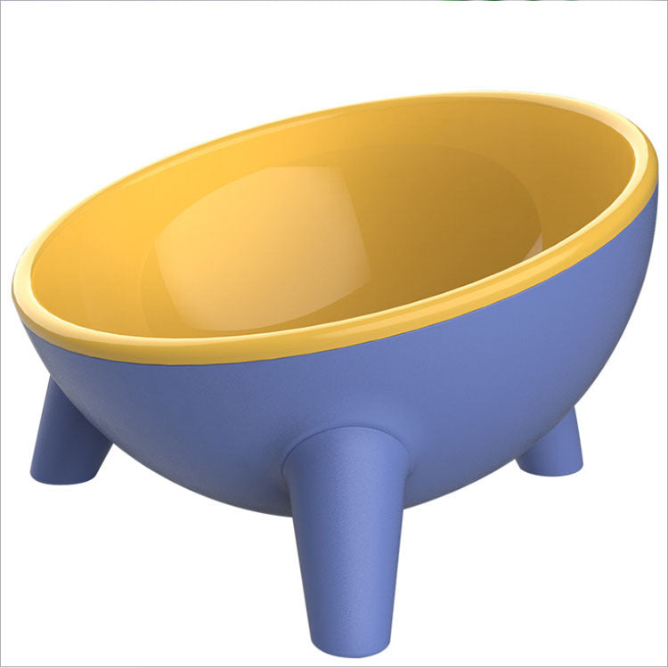 Anti-Tip Pet Feeding Bowl in Food-Grade PET Plastic with Ergonomic Design