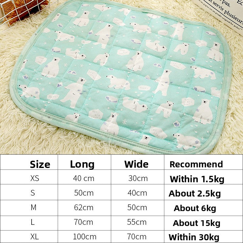 Printed ice silk cooling mat for dogs, second detail photo