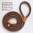 Braided nylon rope dog lead in red with metal clip