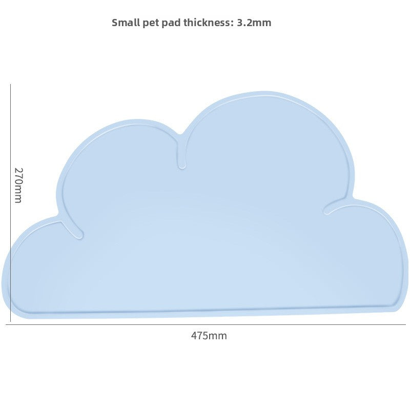 Ceramic Pet Bowl with Anti-Spill Design and Silicone Pad