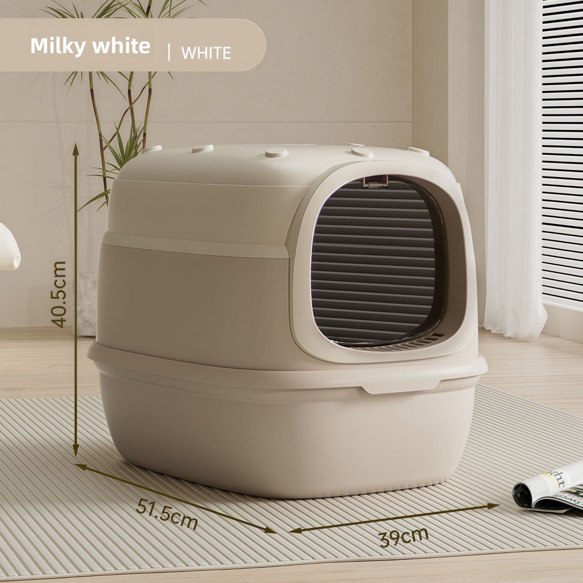 Fully Enclosed Cat Litter Box, Standard or UV Disinfecting