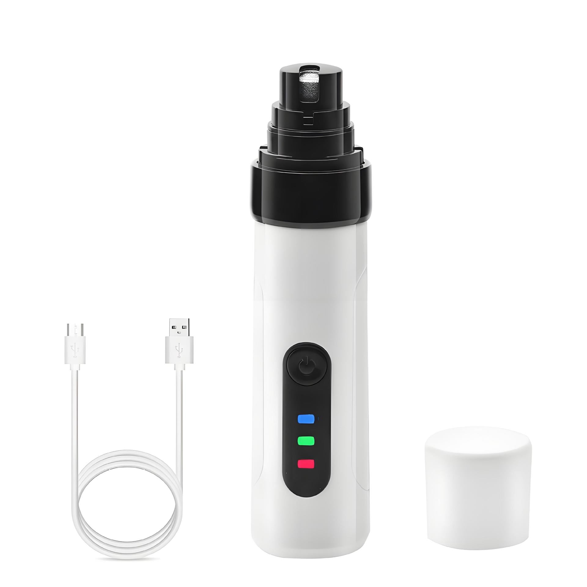 Dual Speed Pet Nail Grinder with LED Light and Diamond Head