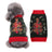 Christmas knitted dog jumper with festive pattern in Black and White Reindeer, material detail