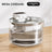 Cordless 3L Stainless Steel Cat Water Fountain with Infrared Sensor and Filter