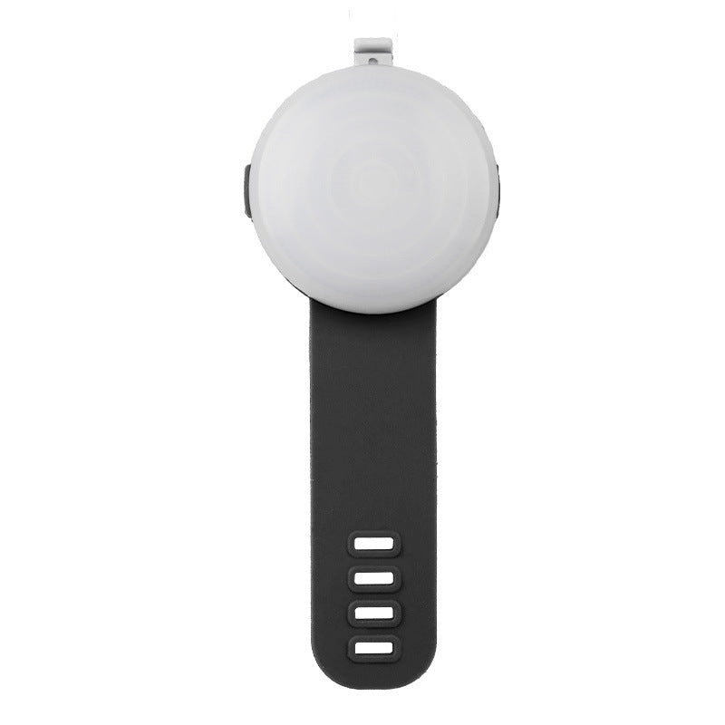 Rechargeable clip-on LED dog collar light in Grey