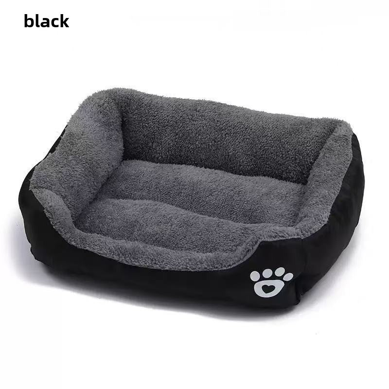 Arctic Velvet Cat Bed with Waterproof Layer, Warm Nest