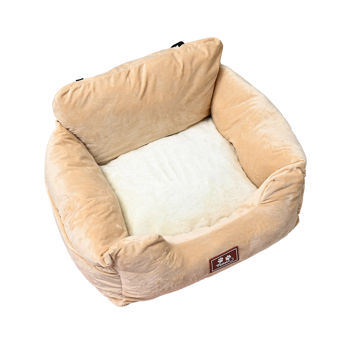 Portable dog car seat bed on a back seat for travel, photo 16
