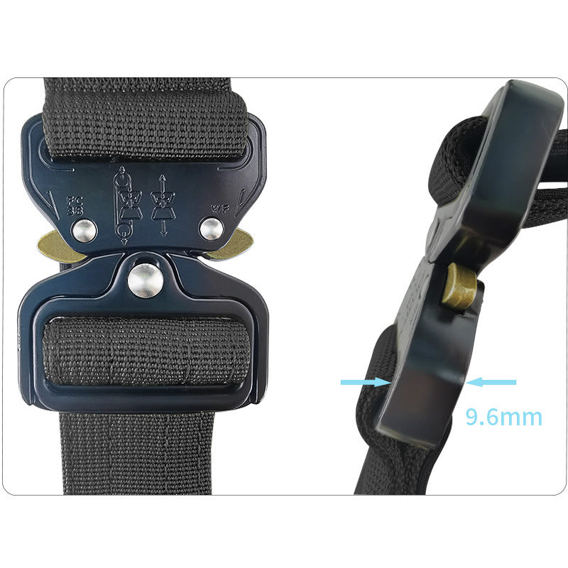 Wide tactical dog collar with cobra buckle in Olive Green, side view