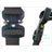 Wide tactical dog collar with cobra buckle in Olive Green, side view