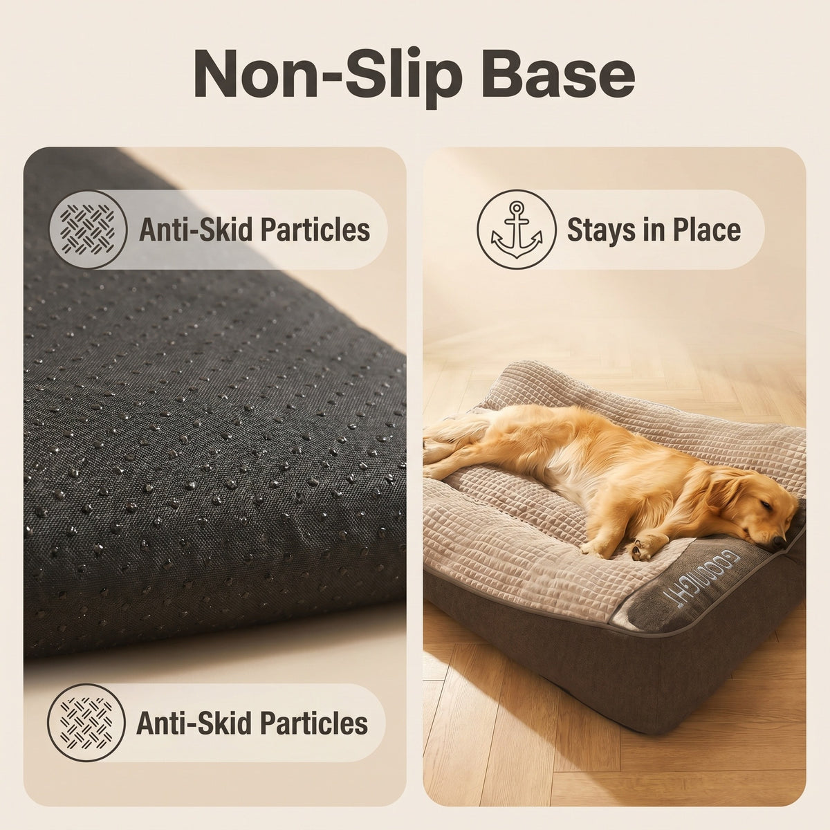 Zip Cover Dog Sofa Bed, Washable Dual Layer Sleeping Pad