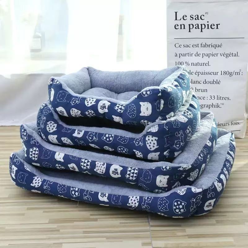 Suede Plush Pet Bed Mat for Dogs and Cats, All-Season Cushion