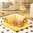 Plush cat tunnel bed with removable cover, shown in 2 colours and styles