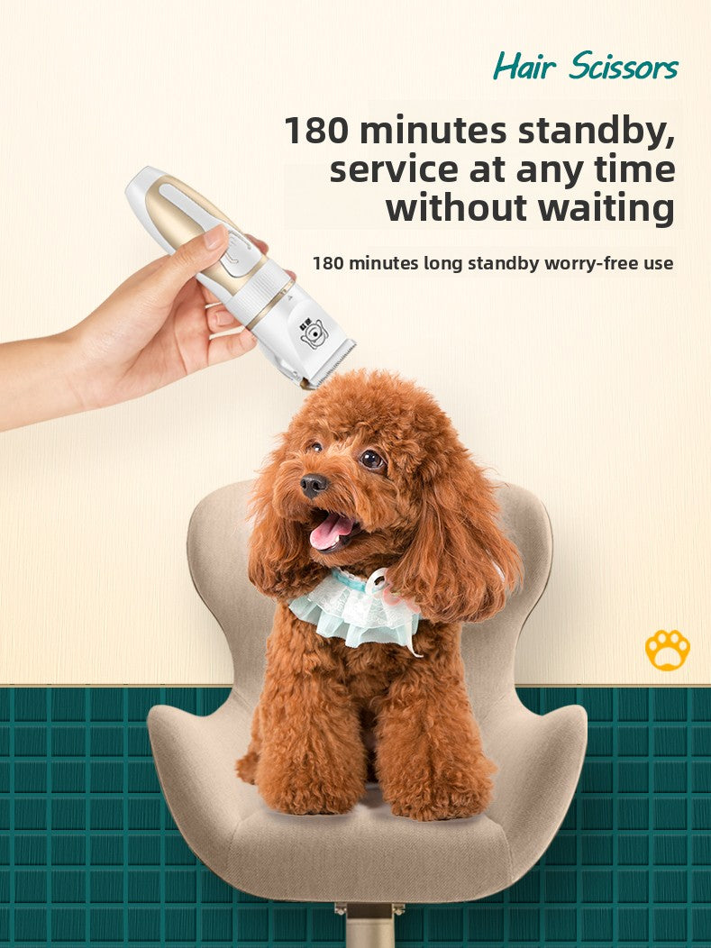 Quiet rechargeable pet hair clipper, photo 4 of 17