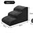 Black 3 step foam dog stairs measuring 60 x 40 x 40cm