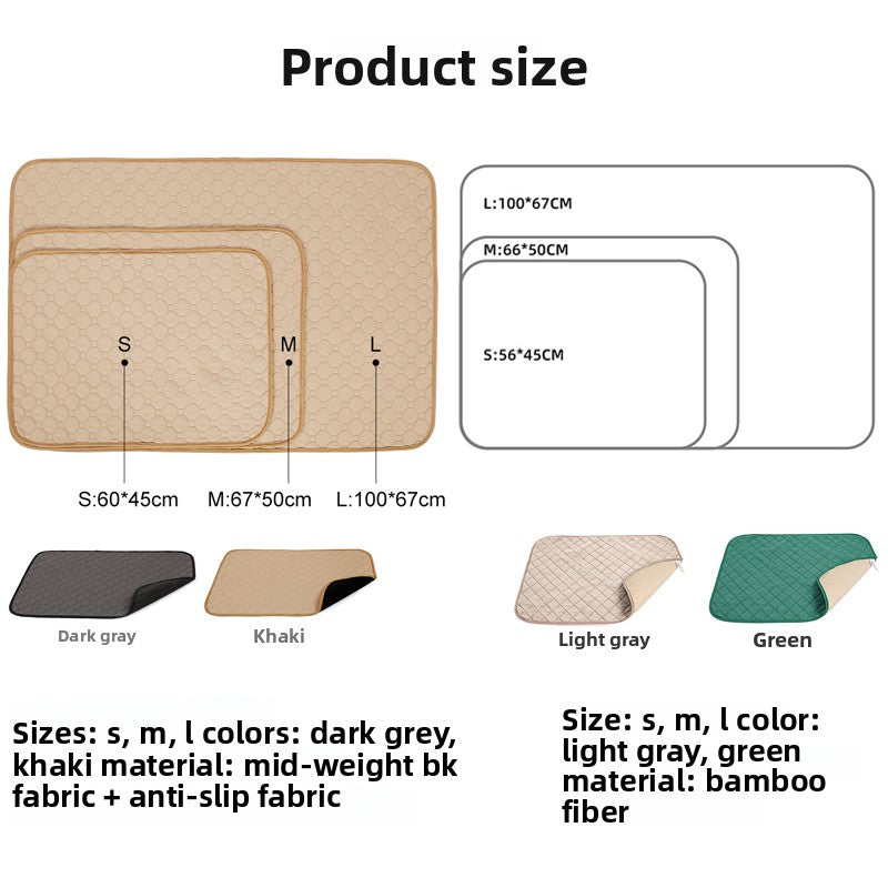 Reusable Washable Pet Pee Pads, Absorbent Puppy Training Mats