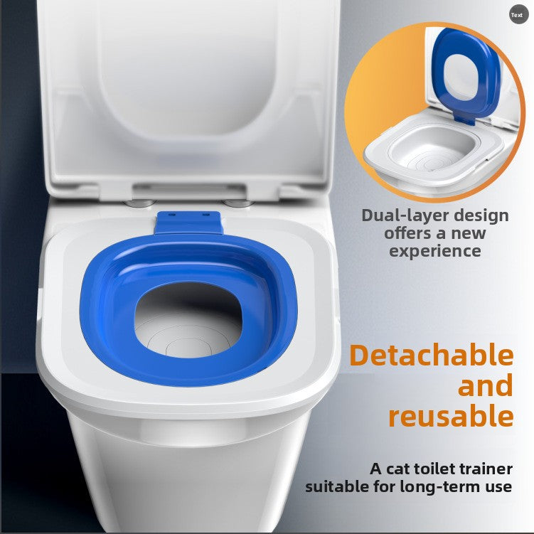 Cat Toilet Training Tray, Removable and Washable ABS Guide