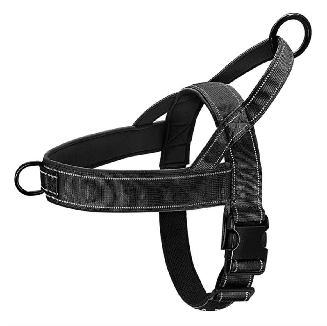 Tactical dog harness vest with collar, available from Pet Royale UK