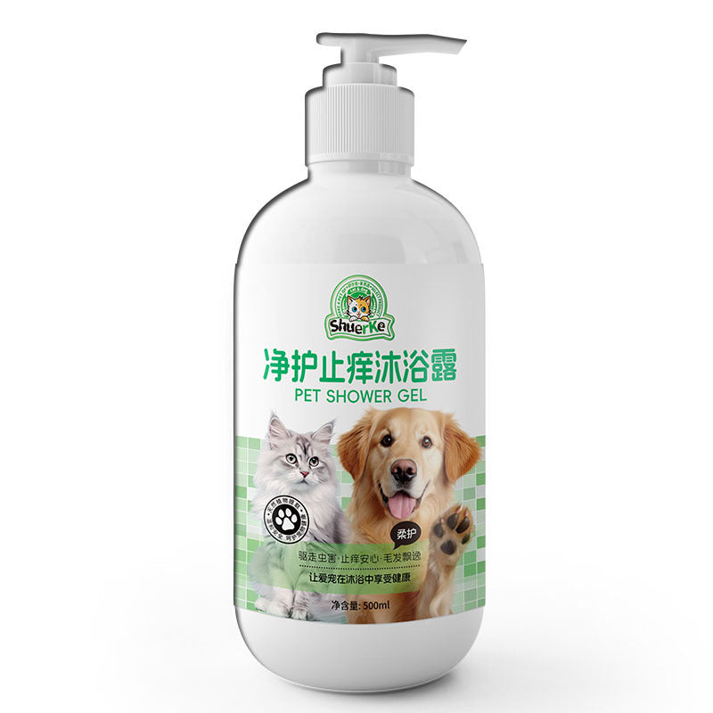 Pet Shampoo and Conditioner Gel for Itch Relief and Smooth Coats