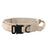 Khaki tactical dog collar and lead set for large dogs