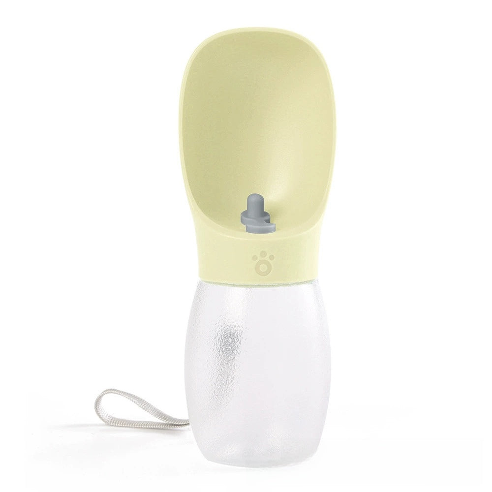 Portable Leakproof Pet Water Bottle 300ml with Easy-Clean Design for Dogs and Cats