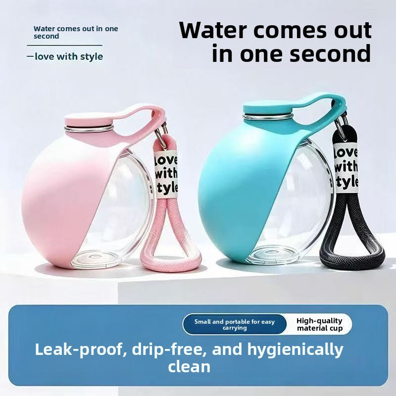 Foldable Portable Pet Water Bottle 285ml, Leak-Proof Travel Cup for Dogs and Cats