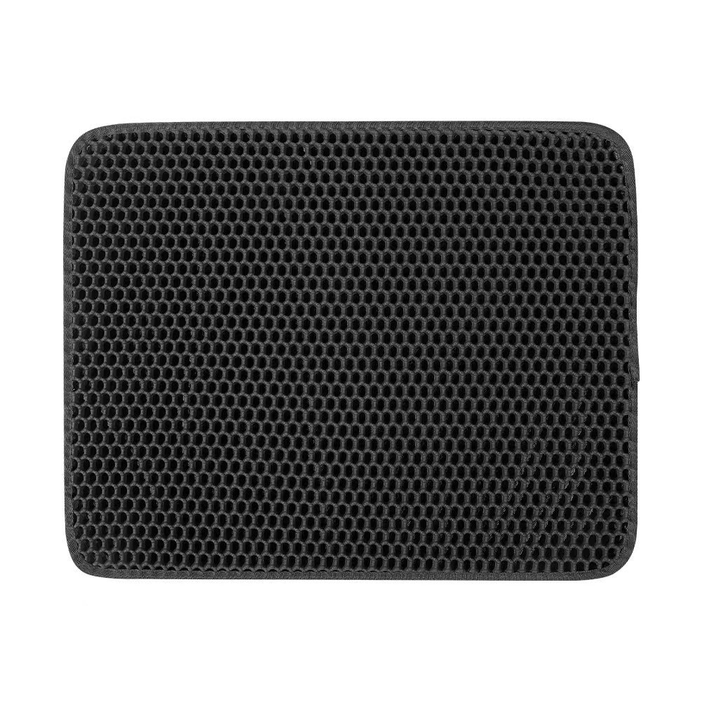 Washable Double Layer Cat Litter Mat, Anti-Splash and Anti-Tracking