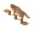 Wooden wall-mounted cat perch with hammock, product detail photo