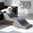 Foldable Two-Tier Dog Bunk Bed with Non-Slip Ramp