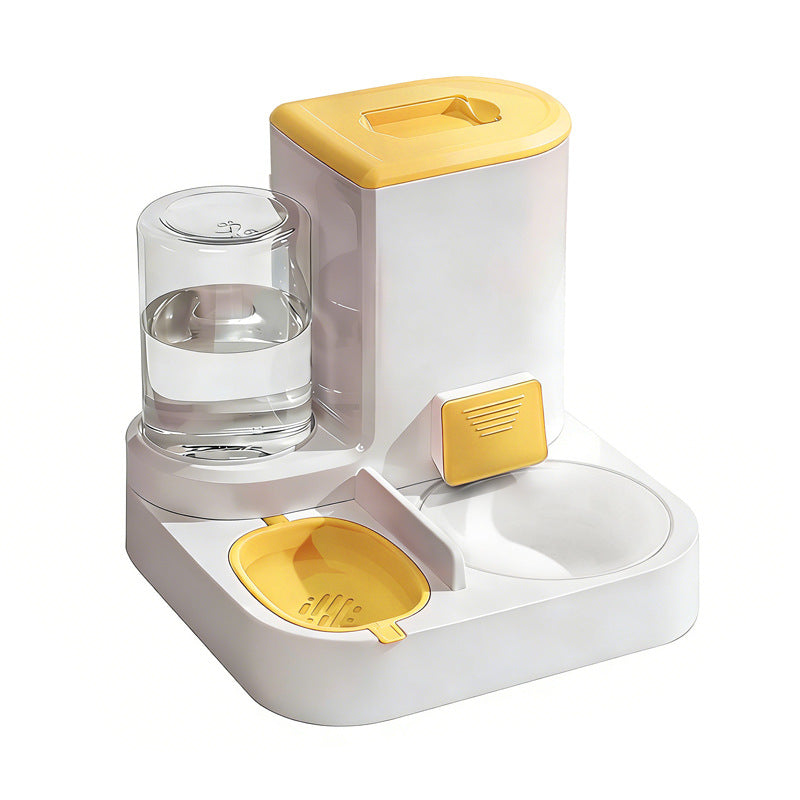 Automatic Pet Feeder and Water Dispenser for Pets with Optional Steel or Ceramic Bowl
