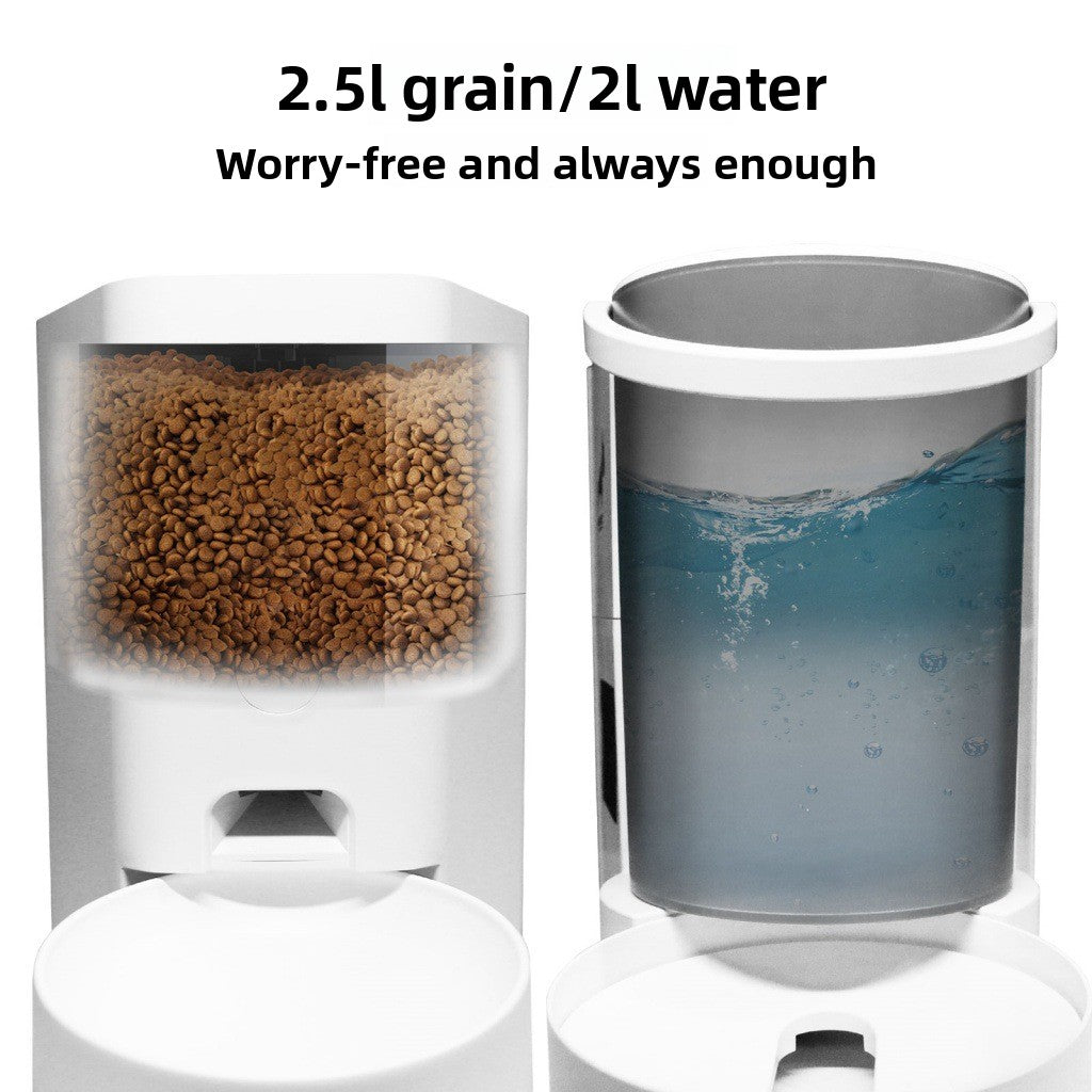 Automatic Pet Food and Water Dispenser with APP Control